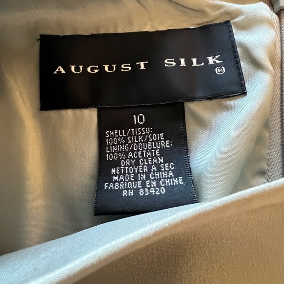 Vintage August Silk silk fully lined faux wrap dress - Picture 10 of 10